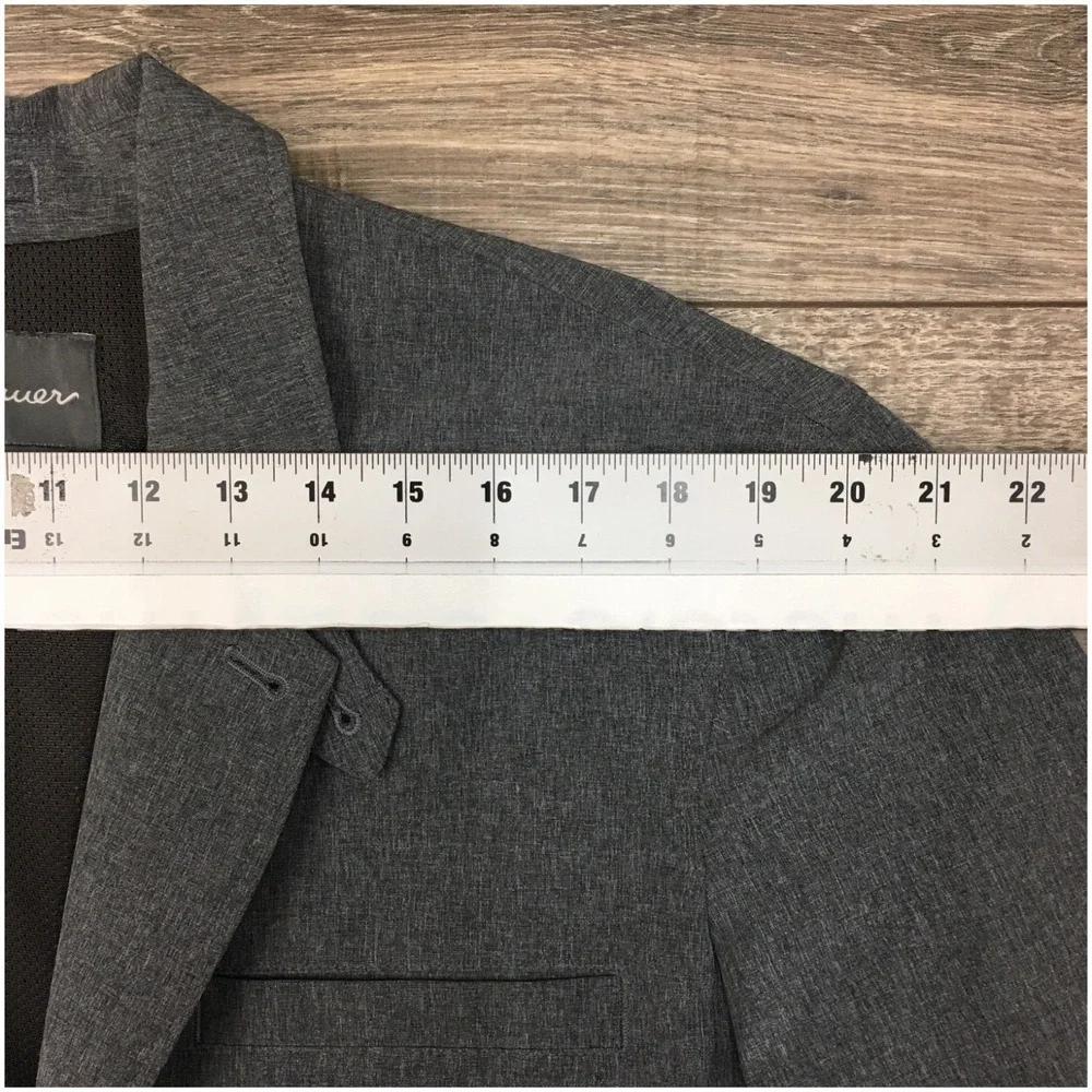 EDDIE BAUER Mens Performance Blazer‎ Sport Coat Casual Jacket Size 48T Gray Suit